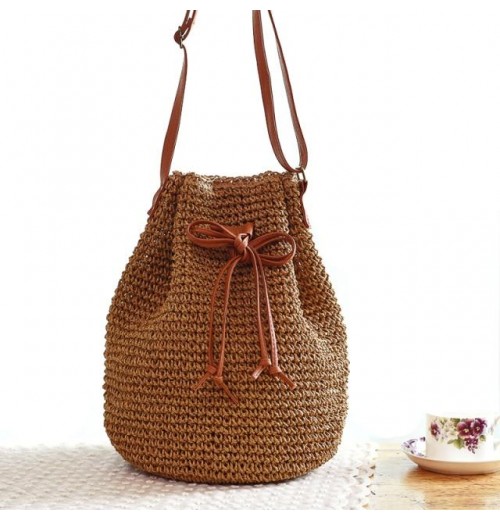 Straw Basket Bag With Tassels